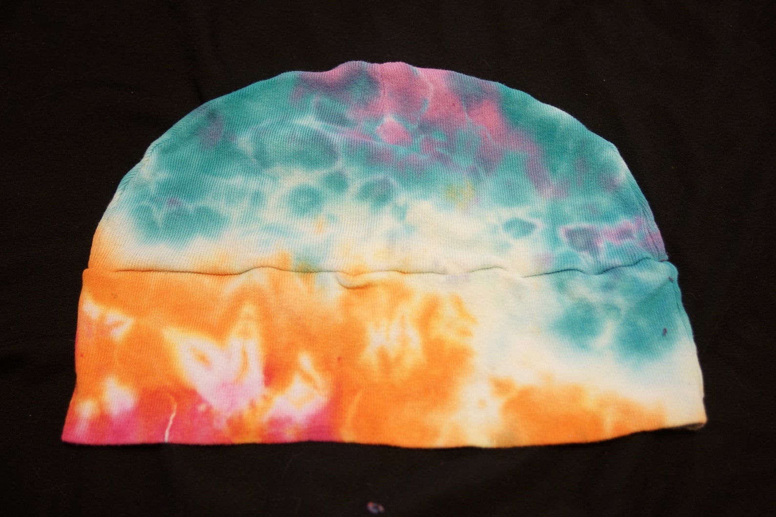 Tie Dyed Cotton Beanie/Cap Adult Size Etsy