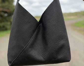 Borsa a tracolla Hailey Hobo in pelle fatta a mano / Borsa in pelle pieno fiore / Borsa in pelle per tutti i giorni / Borsa in pelle minimalista