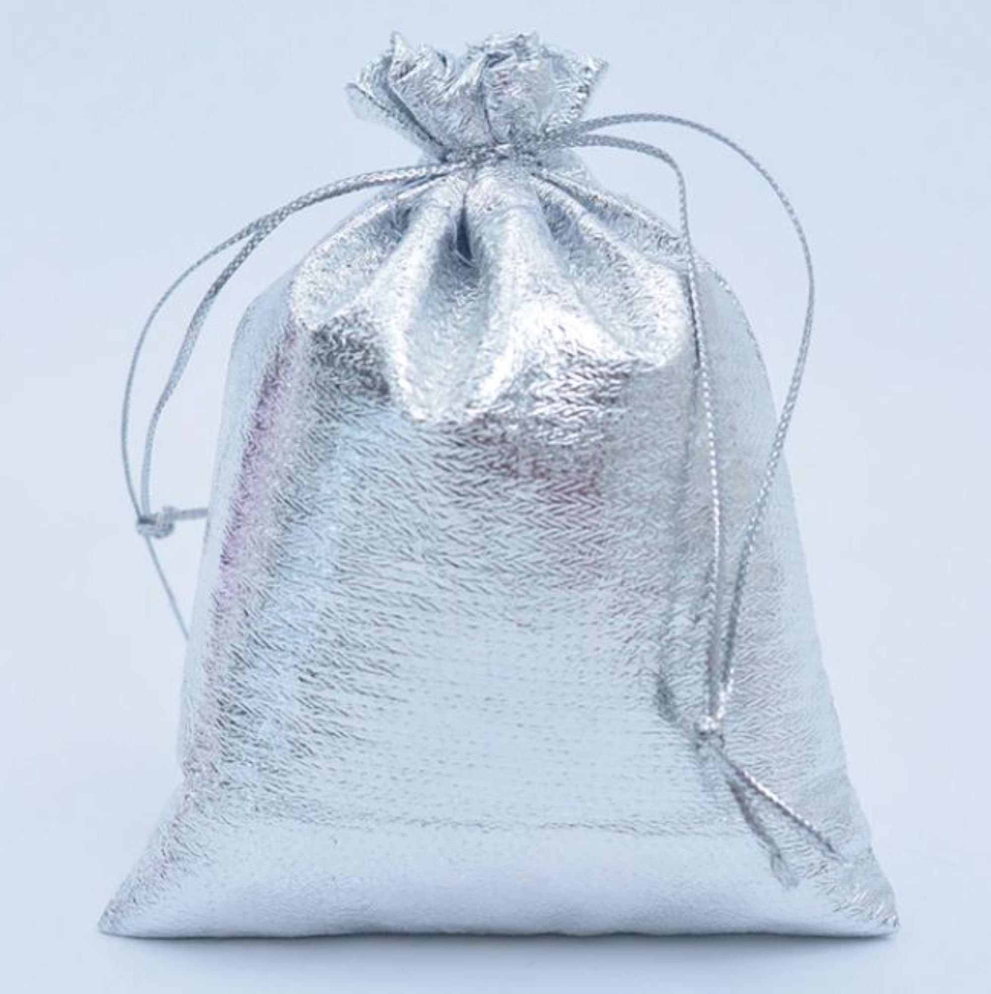 TEN Silver Pouch Jewellery Pouch Drawstring Pouch Luxury | Etsy