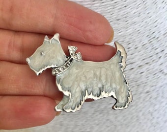 West Highland Terrier Pewter Pin Brooch British Handcrafted Dog Gift Present 
