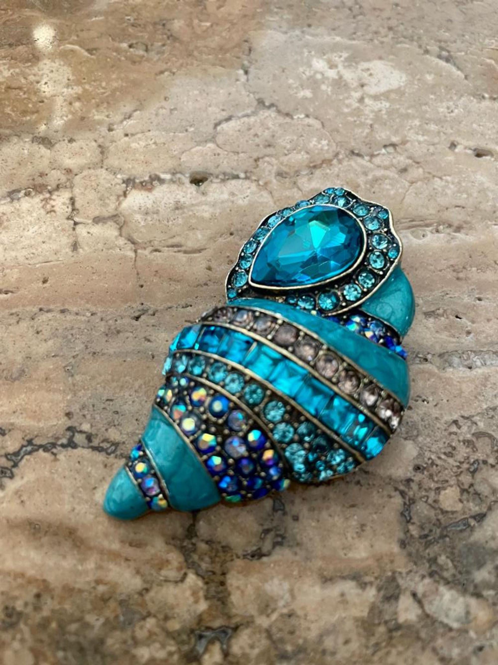 Vintage broche voilier bicolore haute couture de chez zepter Made in