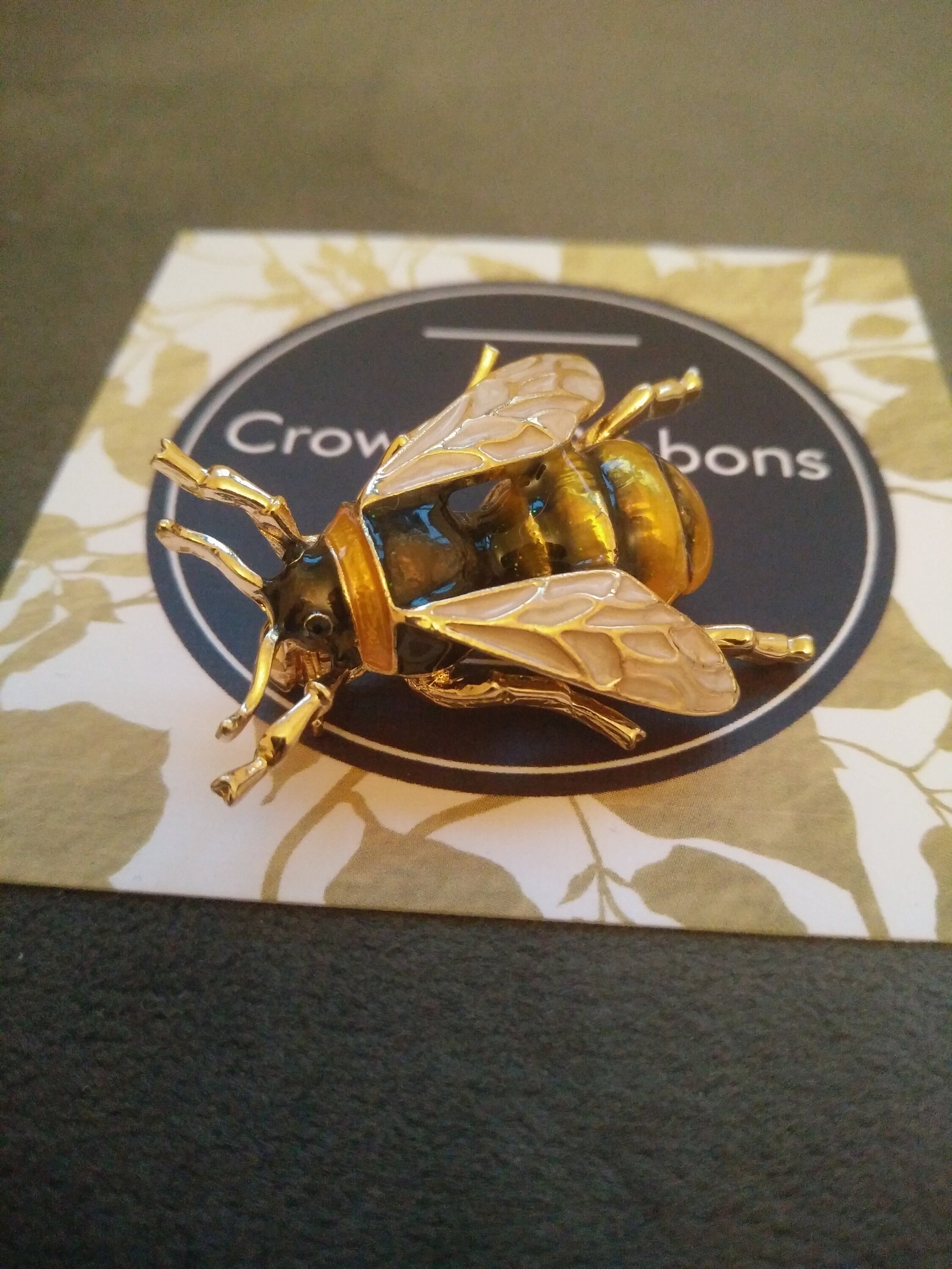 Bee Brooch, Bee Pin, Bee Jewellery, Gift Wrapped Xmas Gift for Her, C…