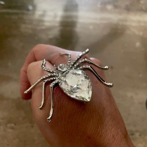 Crystal Spider Brooch, Beautiful Statement Brooch for Women, Vintage Style Brooch, Spider Pin, Gift Wrapped