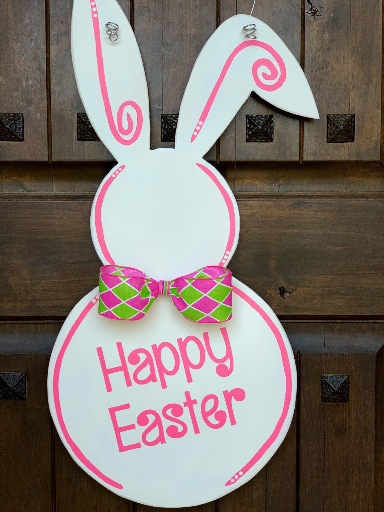 Easter Door Hanger Easter Wreath Easter Door Decoration Etsy