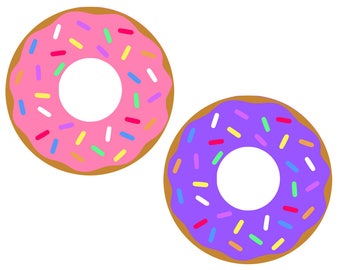 Sprinkle Donut Doughnut SVG, Eps, Dxf, Png, Pdf, Donut Cut file, Donut cutting file, Donut, Dxf Silhouette Cricut Vinyl Design, Instant