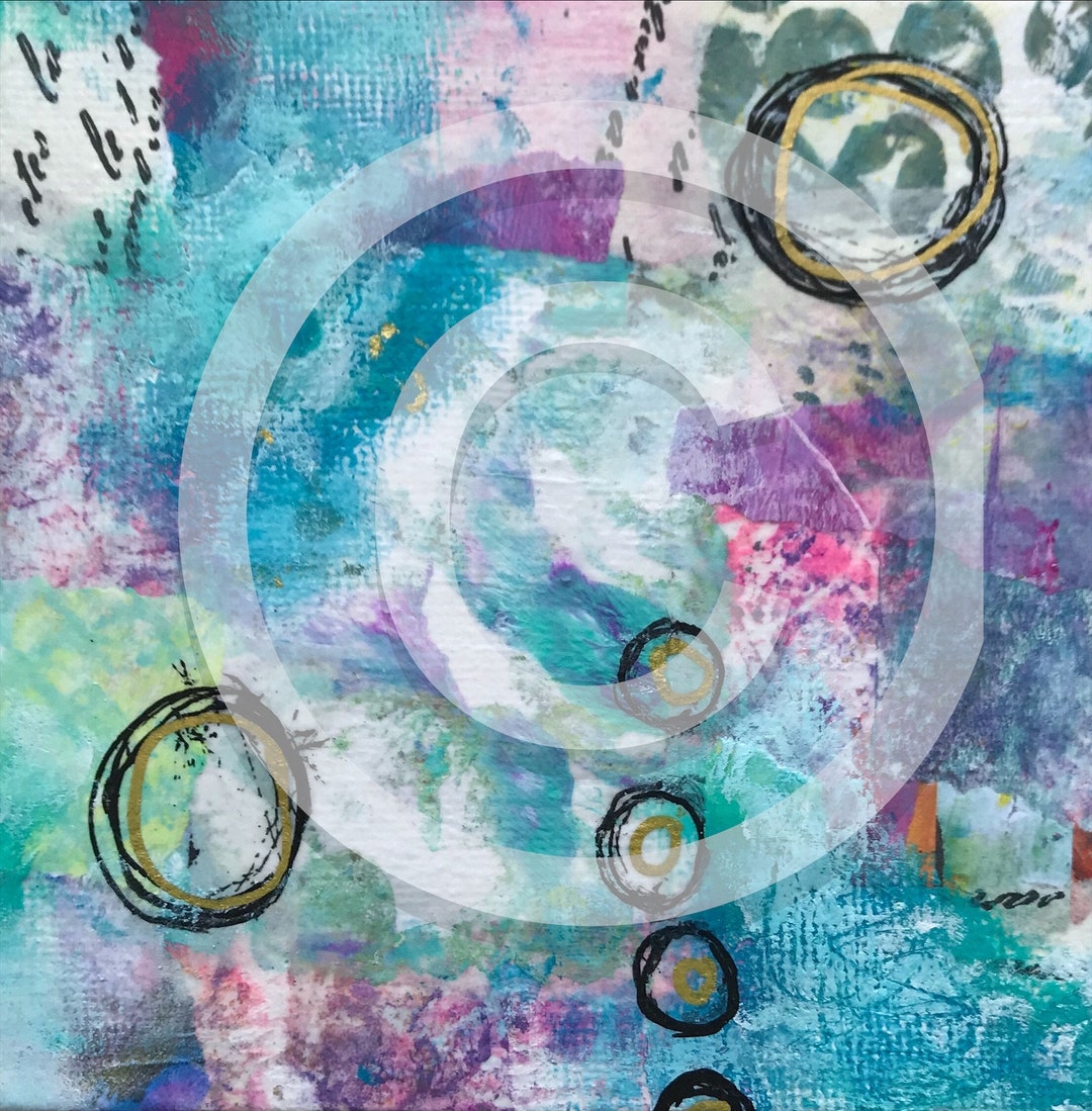 Mixed Media Page Printable Collage Art Resources Digital Art