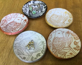 oosterse vogel mini ring schotel snuisterij schotel vogel ring tray metallic ring schotel koper verjaardag voor haar vogel slaapkamer decor sieraden schotel