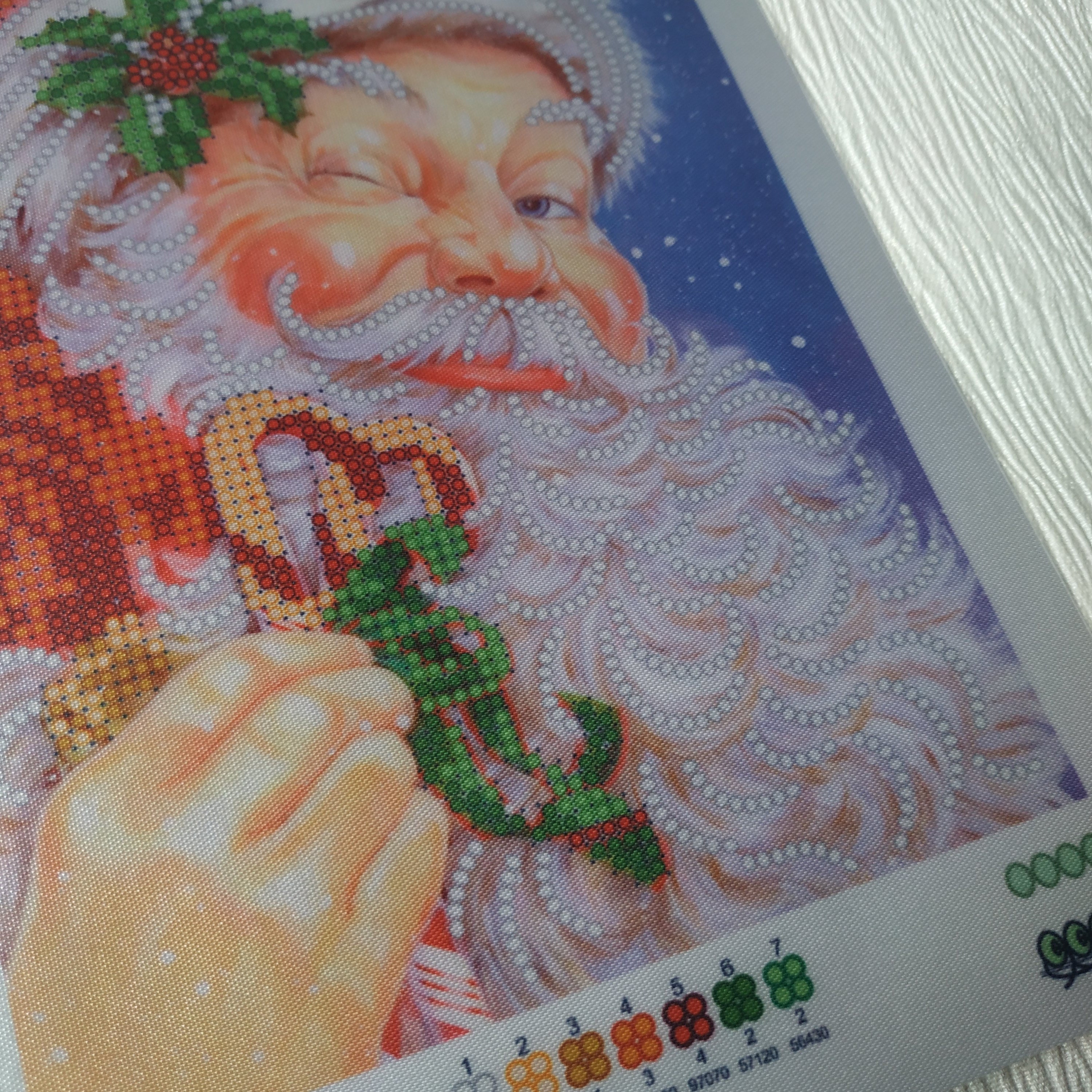 Christmas Embroidery Kit Christmas Needlepoint Kit Santa Etsy