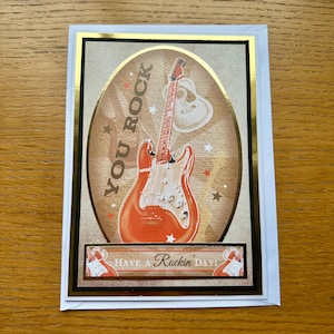 Birthday card for him, male birthday card, card for boyfriend, card for him, dad birthday card, birthday card for husband, music card