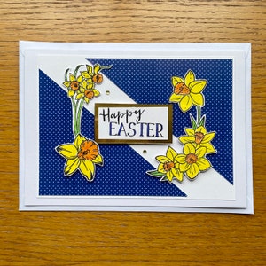 Biglietto di Pasqua narciso, biglietto di auguri di Pasqua, carta di Pasqua, carta narciso, biglietto di auguri narciso, giunchiglia carta, narciso carta di Pasqua