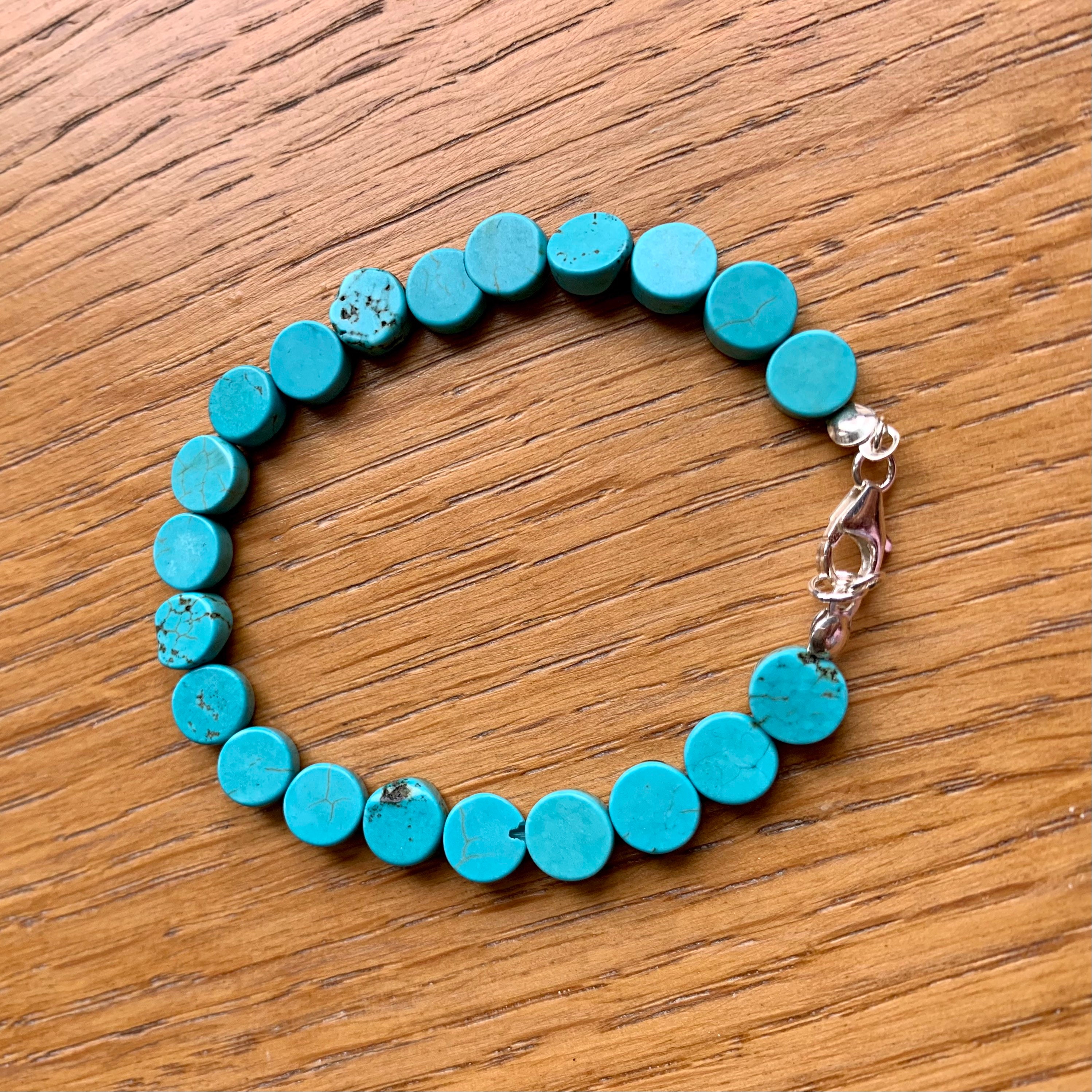 Turquoise Stone Beads Bracelet