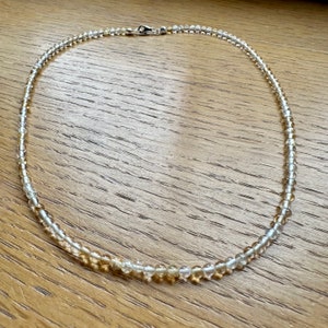 Citrine necklace, citrine jewellery, citrine jewelry, citrine, citrine beaded necklace