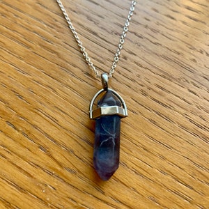 fluorite necklace, fluorite pendant, fluorite statement necklace, purple fluorite, green fluorite necklace, purple fluorite necklace