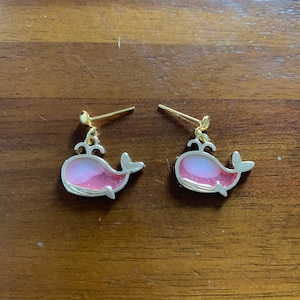 Whale earrings, earrings, gold earrings, animal earrings, earrings animal, whale jewellery, whale jewelry, animal jewellery, animal jewelry