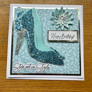 Tarjeta de cumpleaños con zapatos, tarjeta de feliz cumpleaños, tarjeta de cumpleaños de moda, tarjeta de feliz cumpleaños para mamá, tarjeta de cumpleaños para ella, tarjeta de cumpleaños para novia