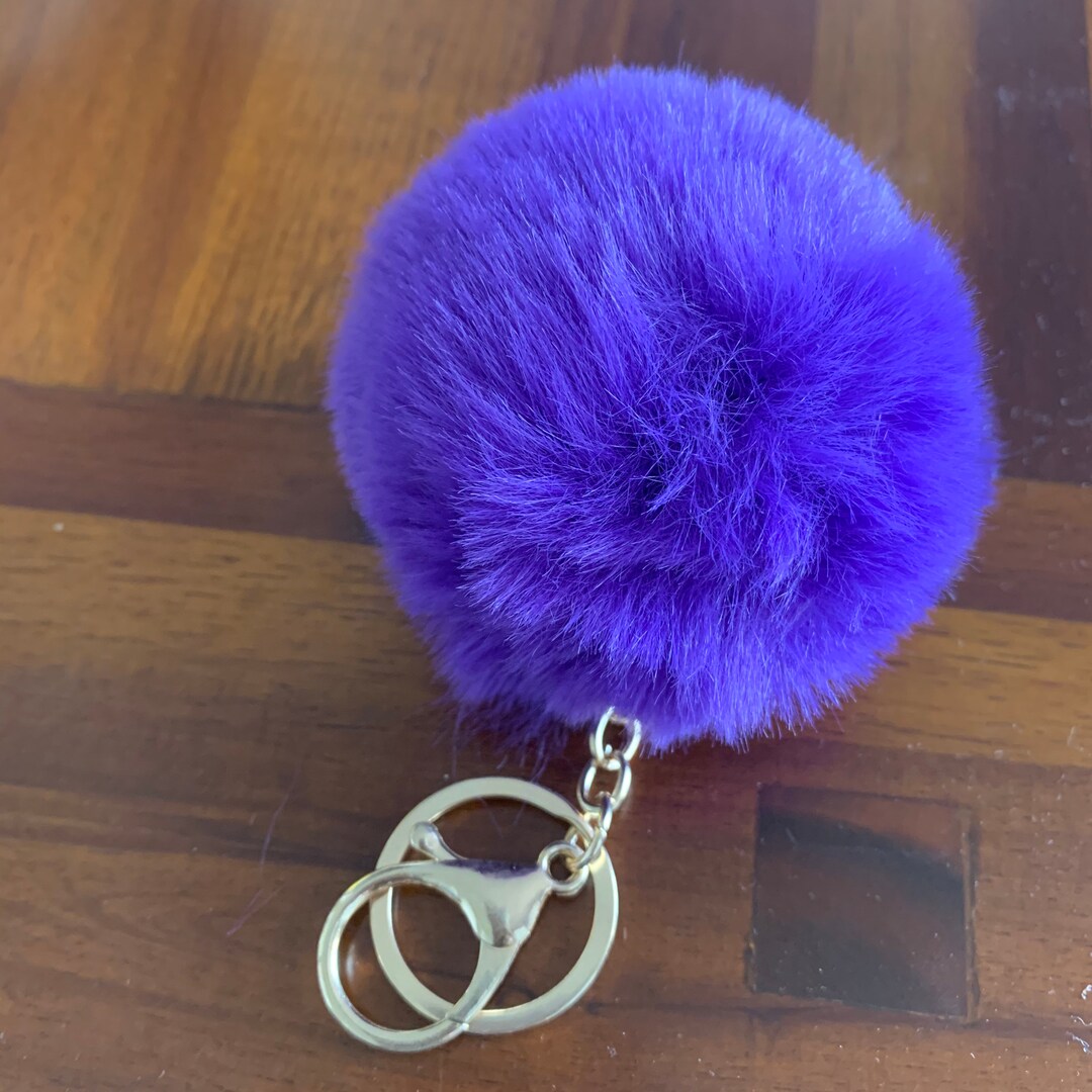 Pom Pom Keyring Pom Pom Key Ring Pom Pom Keychain Pom Pom Etsy UK