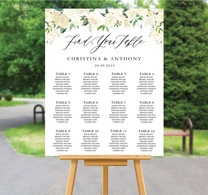 Shutterfly Seating Chart