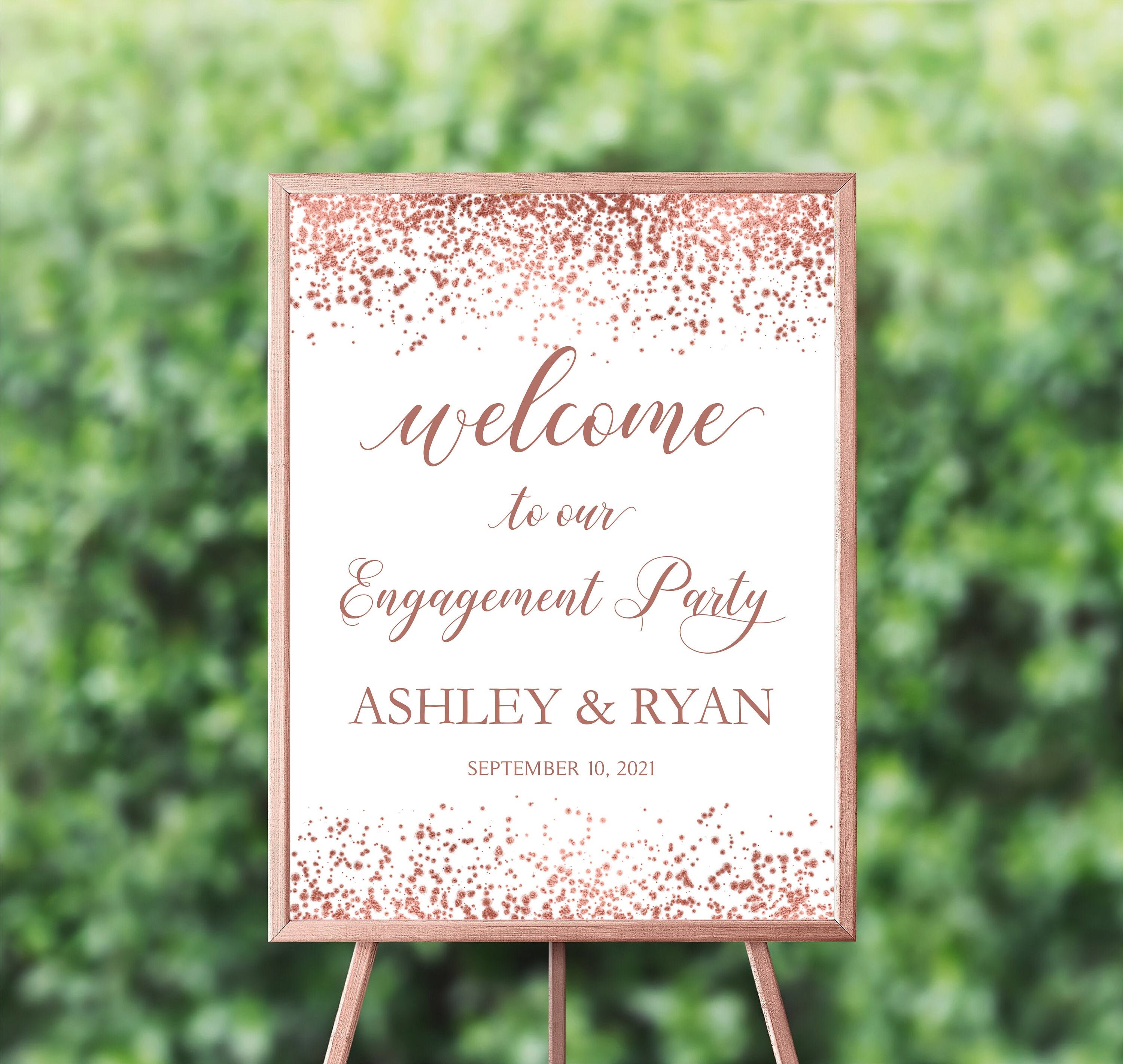 Engagement party sign Engagement party poster sign | Etsy