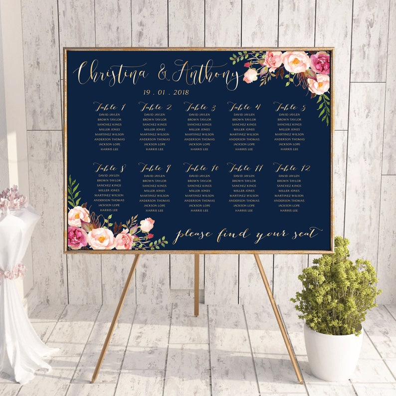 Shutterfly Wedding Seating Chart