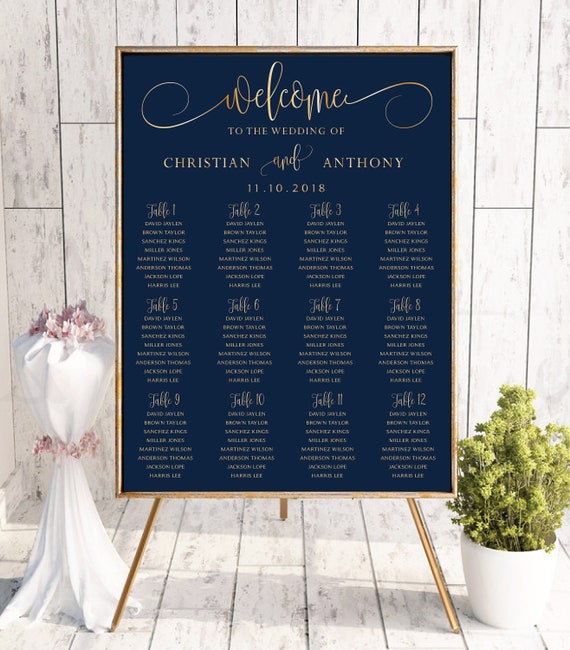 Shutterfly Wedding Seating Chart