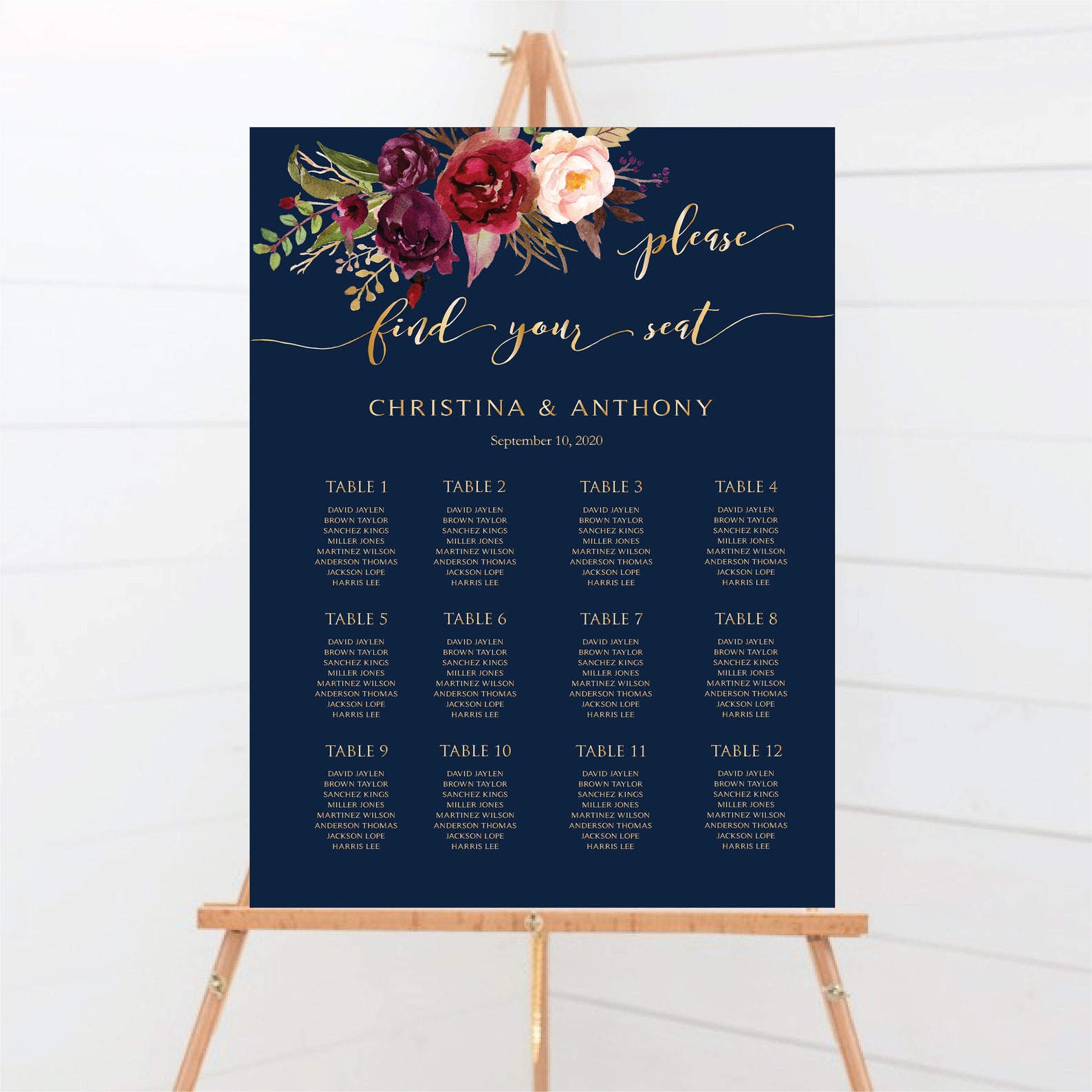 printable-wedding-seating-chart-poster-wedding-seating-chart-etsy