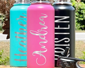 Hydro Water Bottle 32 oz. / Your Name / Personalized Engraved Hydro Water Flask Style Bottle / Choose Color and Font / Mother's Day Gift