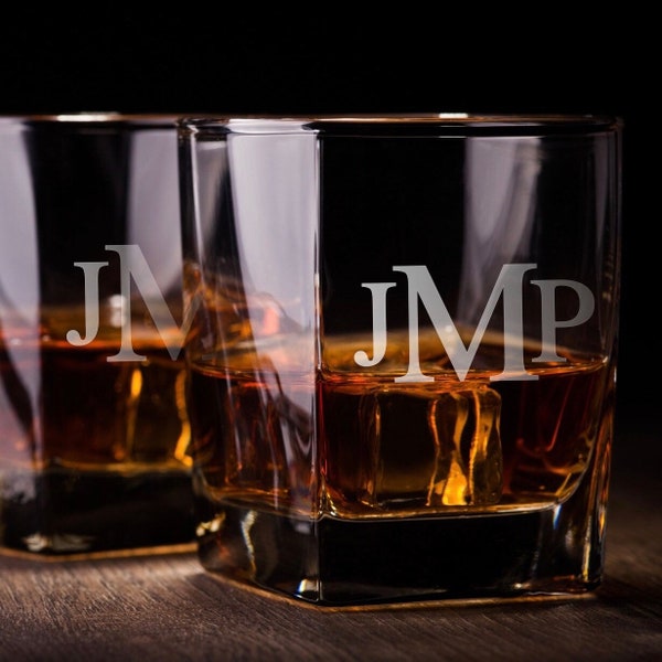 Monogrammed Whiskey Glass / Bourbon Glass / Scotch Glass / Father's Day Gift
