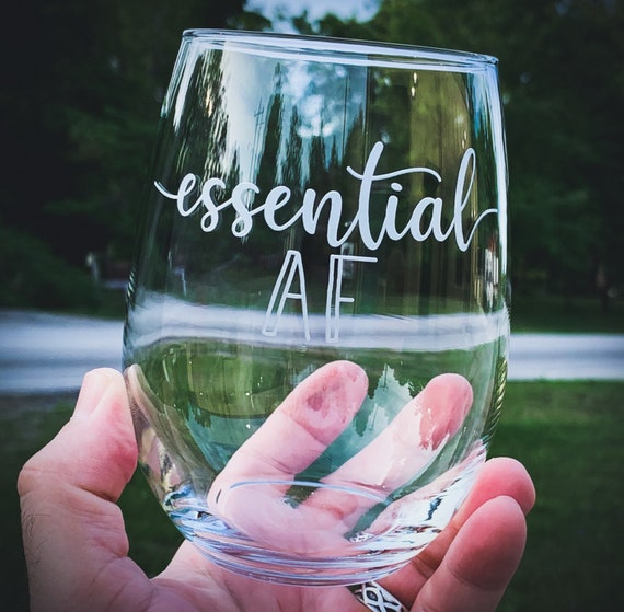 Engraved Stemless Wine Glasses Set of 4 Unique Personalized Wine Glasses  Cool Wine Lover Gifts for Dad and Mom Custom Engraved 