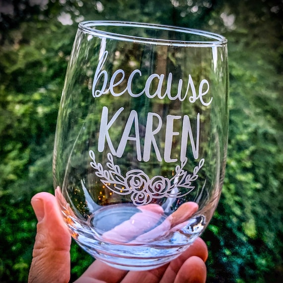 Custom Cute Quotes and Sayings Stemless Wine Glass - Engraved