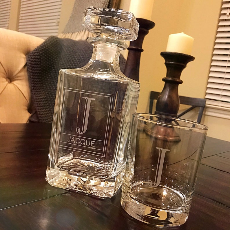 Engraved Whiskey Decanter or Decanter Set of 3 personalized Etsy