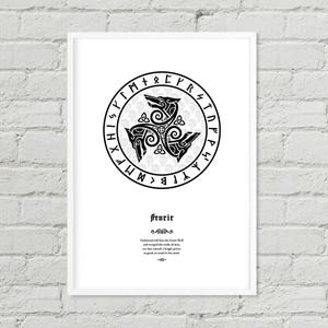 Tiwaz, Teiwaz, Rune - Wall Art, Color Art, Digital Print
