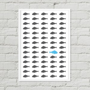 Fish Poster, Wall Art, Digital Print, Poster, Art, Instant Poster Art, Digital Art