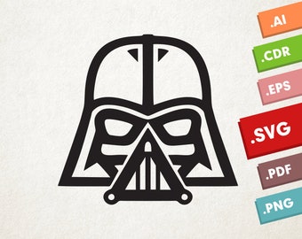 Darth Vader - SVG, Vector files. Instant download design for cricut or silhouette. Star Wars.