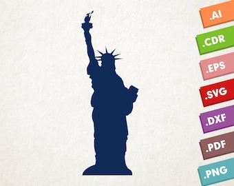 Statue of Liberty SVG Vector. Liberty Statue. Instant download design for cricut or silhouette. Independence day USA. Liberty Statue USA.