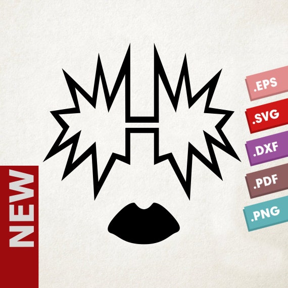 Ace KISS Mask SVG Vector File. Kiss Ace Makeup Mask. Instant Etsy Ace KISS Mask SVG Vector File. Kiss Ace Makeup Mask. Instant Etsy