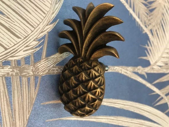 Medium Pineapple Drawer Pull Etsy