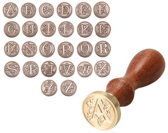 HINK Retro Classic Alphabet Initial Sealing Wax Seal Stamp Invitations Letter A-Z Office /& Stationery Onsale