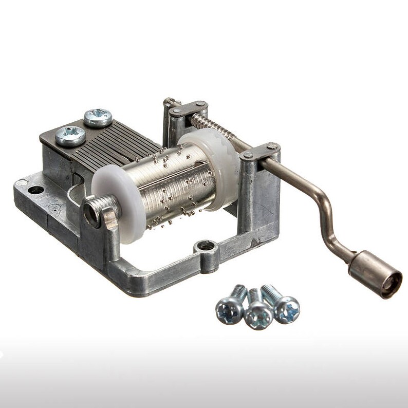 Music Box Movements Part Hand Crank Metal Manual Musical Etsy