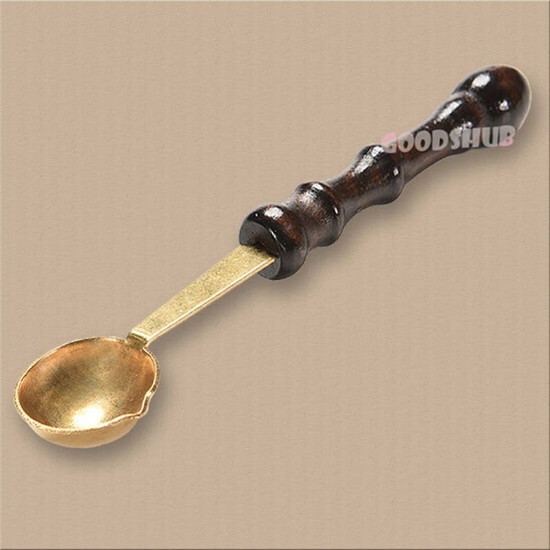 Sealing Wax Spoon with Wood Handle Melting Spoon for Melt Etsy