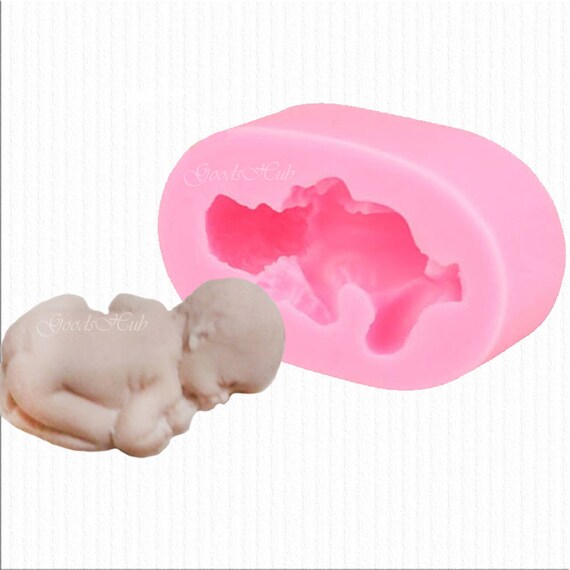 Newborn Mold New Mom Mold Baby Mold Sleeping Mold New Baby Mold Baby Shower Mold Baby with Bunny Baby Boy Baby Girl