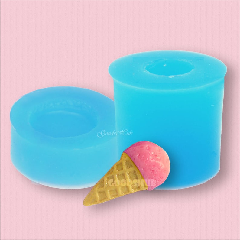 Mini Ice Cream Cone Mold 3D Shaped Flexible Food Silicone Etsy