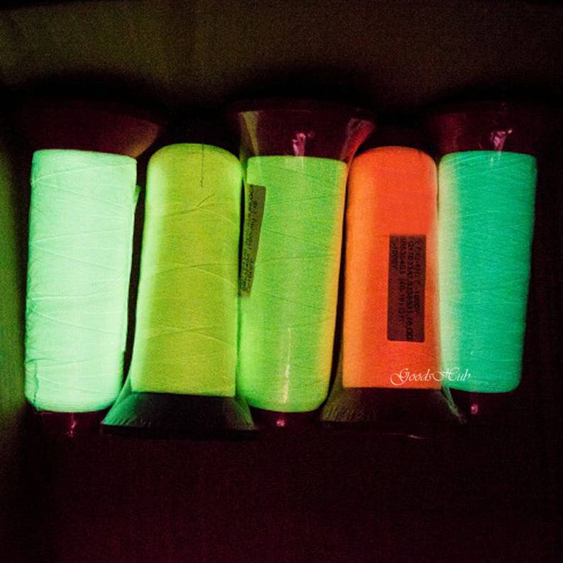 Glow In The Dark Sewing Thread Spools Glowing Effect Color for Etsy
