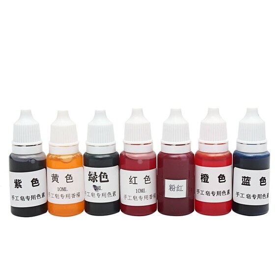 7 x Liquid Soap Dye Set Candle Colorants Soap Colorants Liquid Etsy