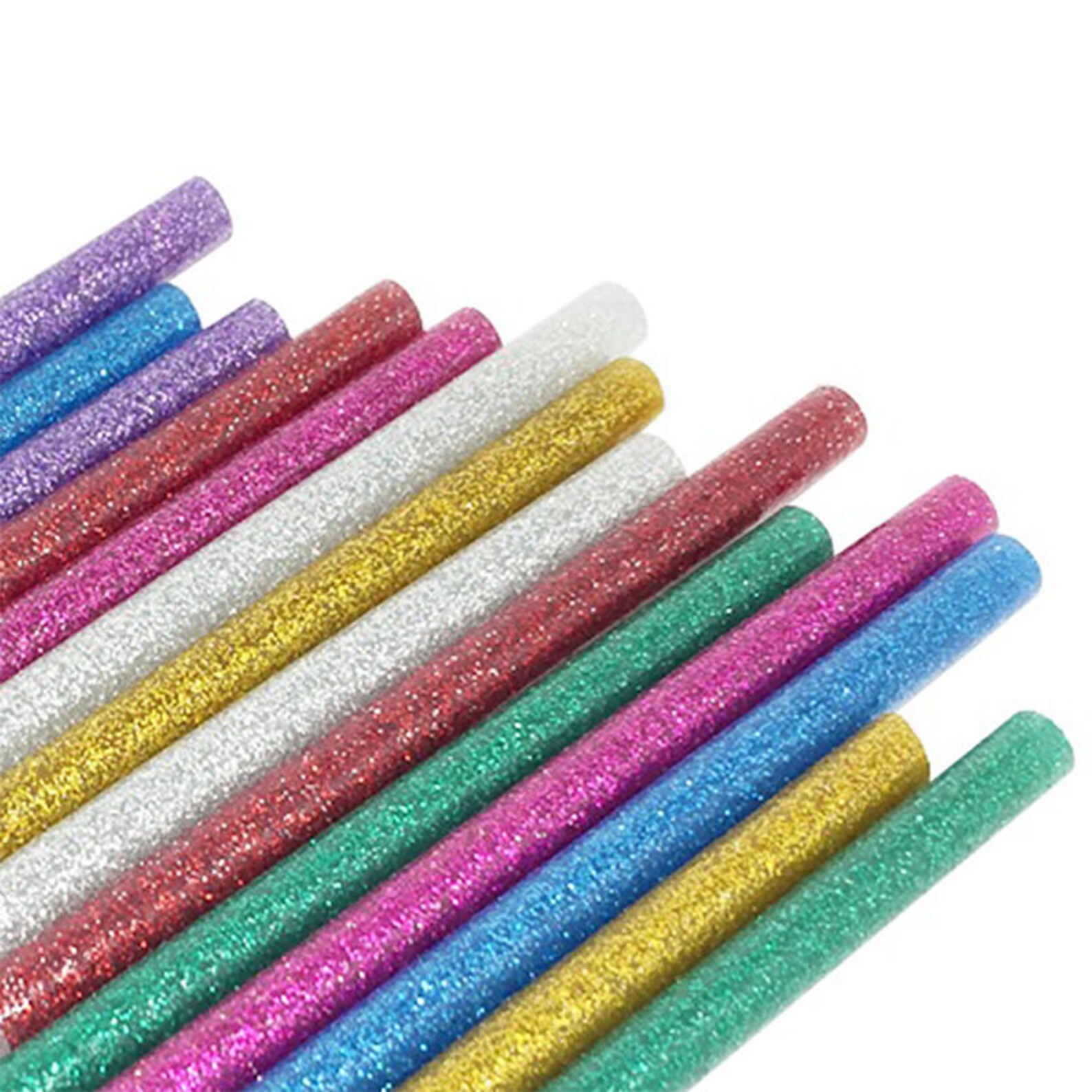 14 Hot Melt Glue Sticks Glitter Colorful Mixed Assorted Color Etsy
