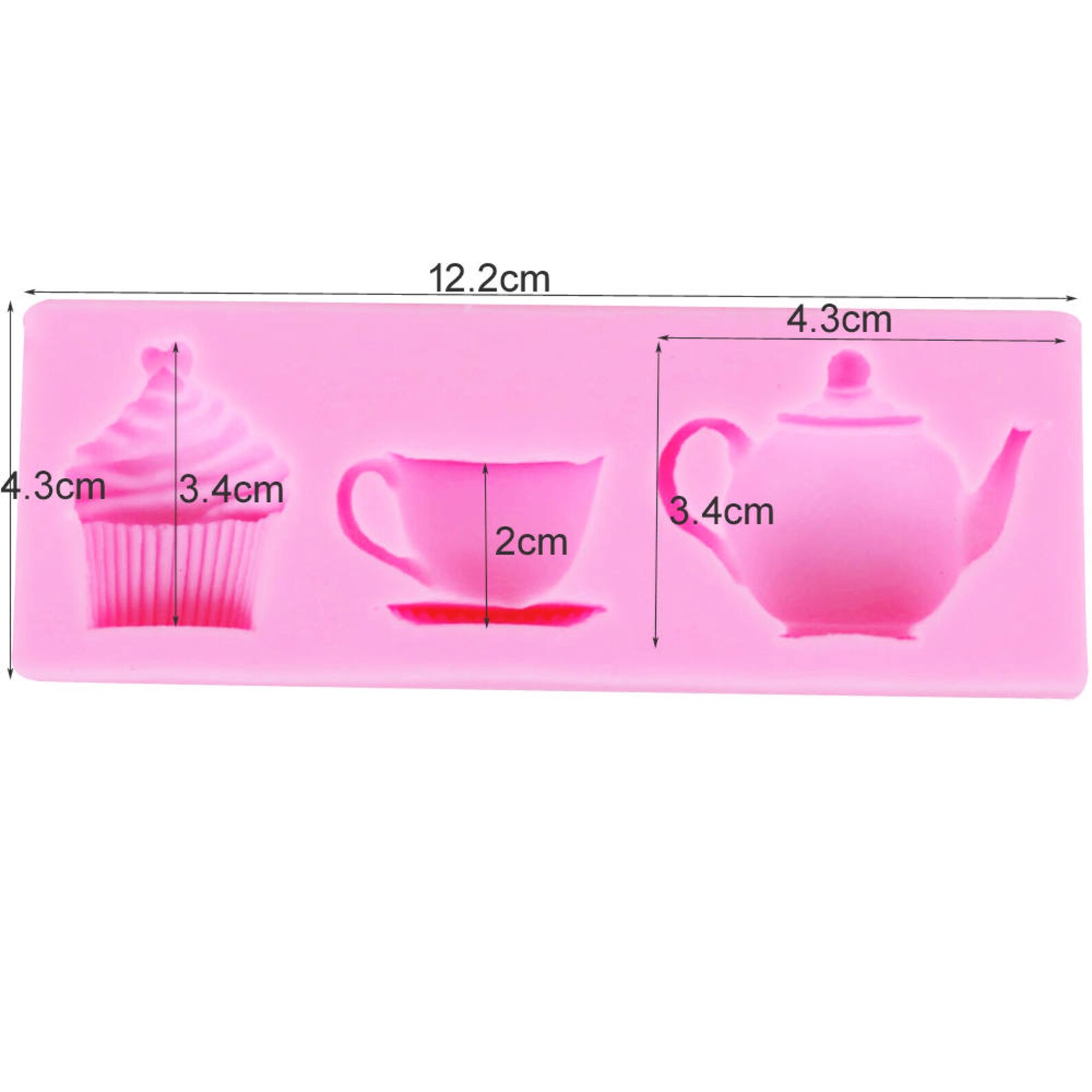 Teapot Mold Silicone Tea Coffee Cup Mold Cupcake Mold for Etsy