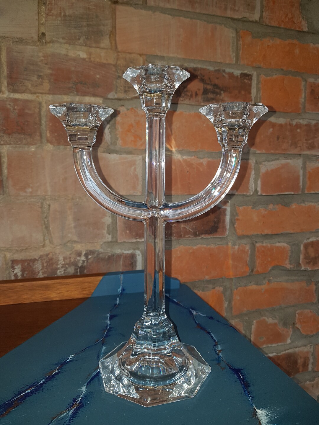 Villeroy & Boch Crystal Glass Candelabra. Etsy