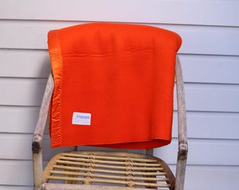 Vintage Orange Acrylic Fleece Blanket - Queen Size Dreamspun Blanket