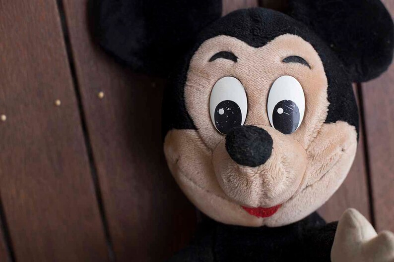 old mickey mouse stuffed toy