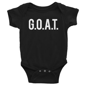 GOAT Hip Hop Baby One Piece Greatest Of All Time Hip Hop Baby Bodysuit Cool Baby Clothes Fun Baby Gift Cool Baby Gift Hip Hop image 1