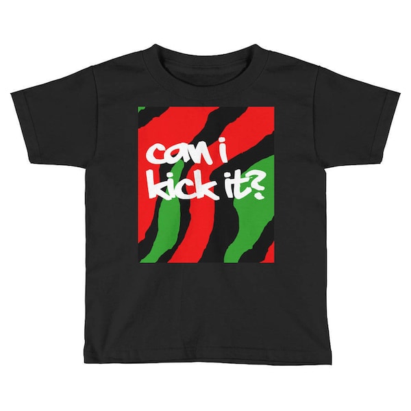 Can I Kick It? Kids Tshirt - A Tribe Called Quest - Hip Hop Short Sleeve T-Shirt - Hip Hop Shirt - Cool Kids Tees - Fun Toddler Shirt